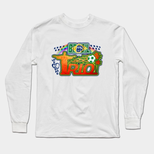 Brasil Rio Long Sleeve T-Shirt by Extracom